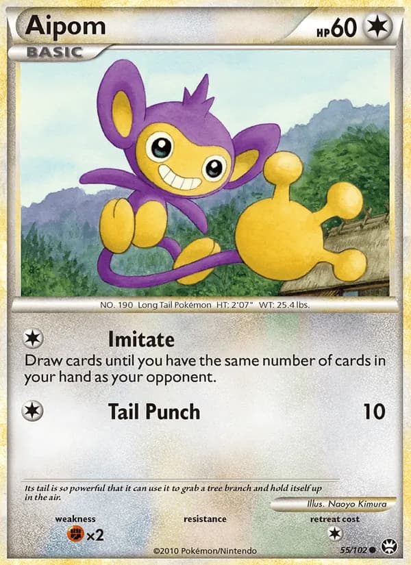 Aipom card in English