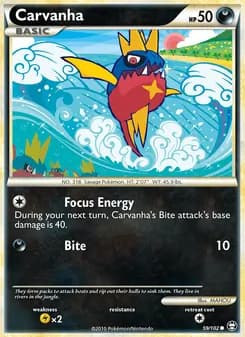 Carvanha card in English