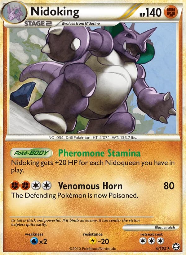 Nidoking card in English