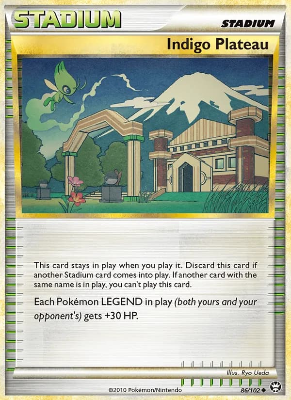 Indigo Plateau card in English