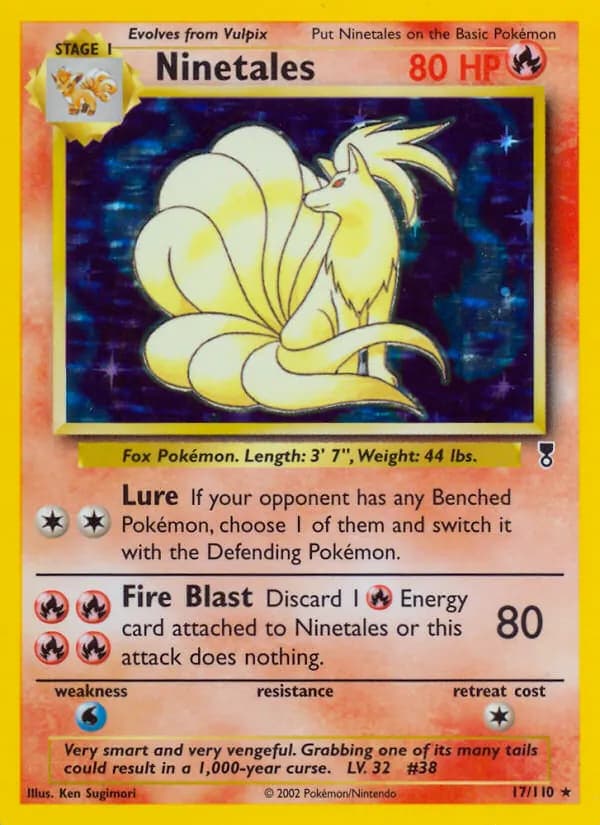 Ninetales card in English