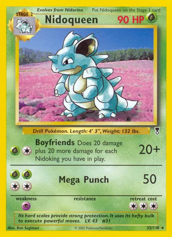 Nidoqueen card in English