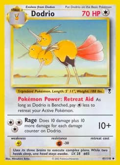 Dodrio card in English