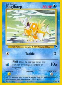 Magikarp card in English