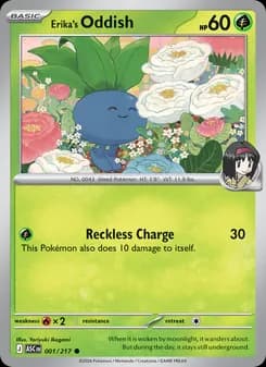 Erika's Oddish card in English