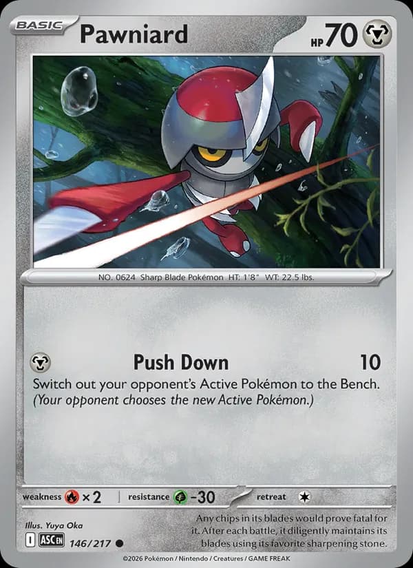 Pawniard card in English