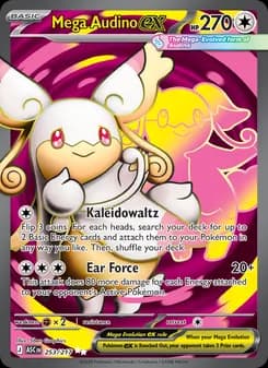 Mega Audino ex card in English