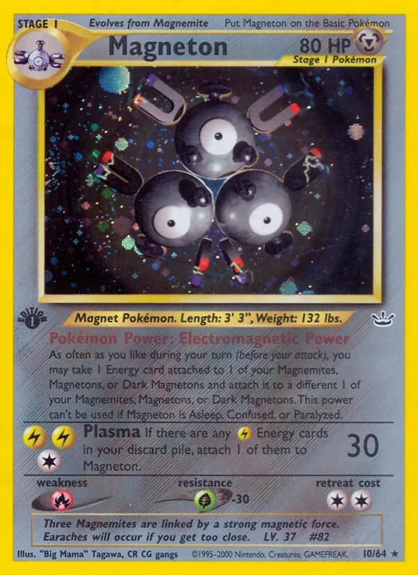 Magneton card in English