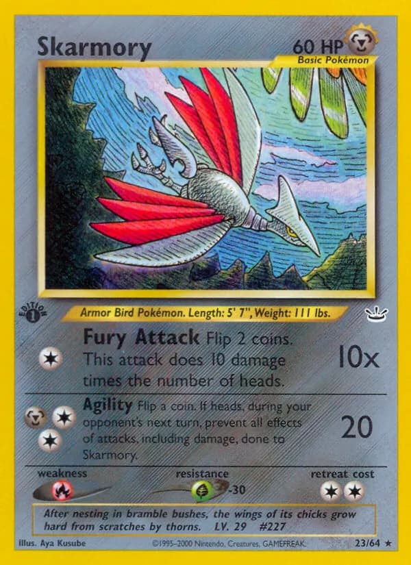 Skarmory card in English