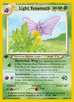 Light Venomoth card in English