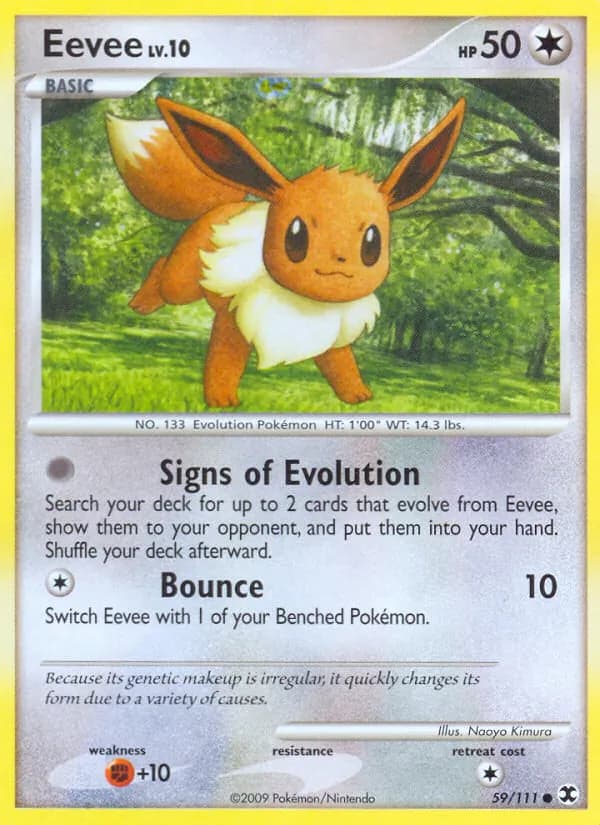 Eevee card in English