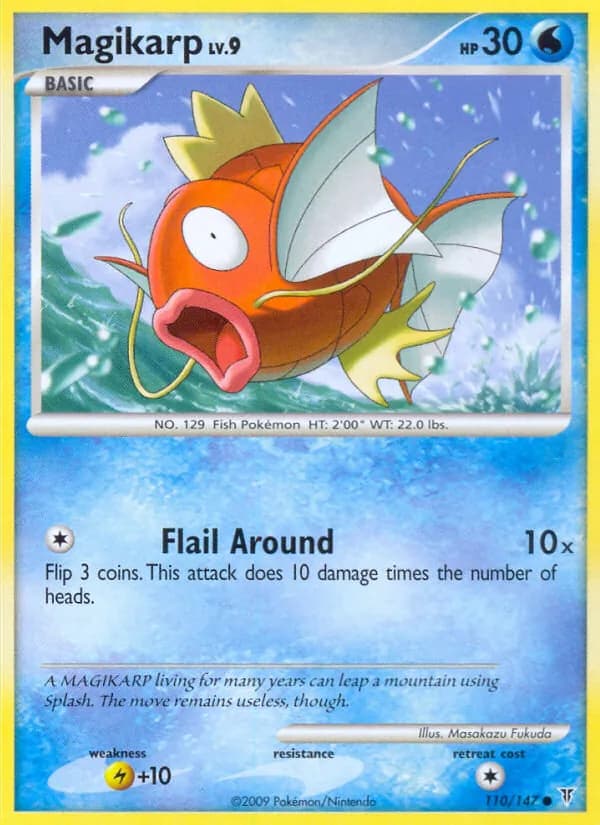 Magikarp card in English
