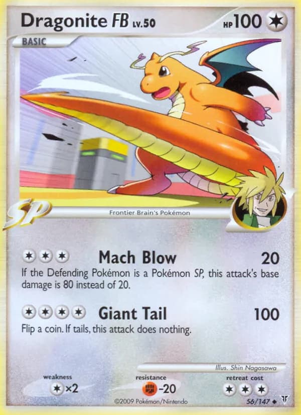 Dragonite FB card in English