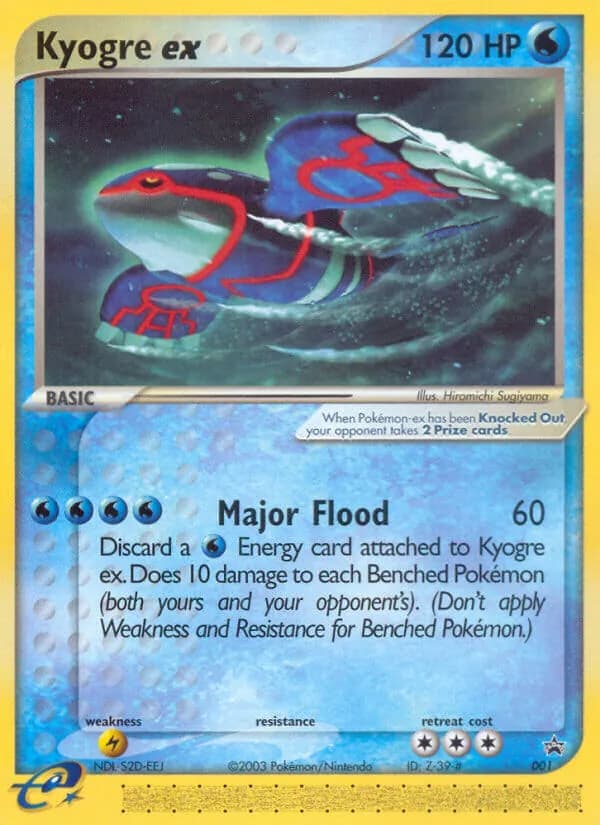 Kyogre ex card in English