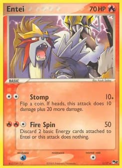 Entei card in English