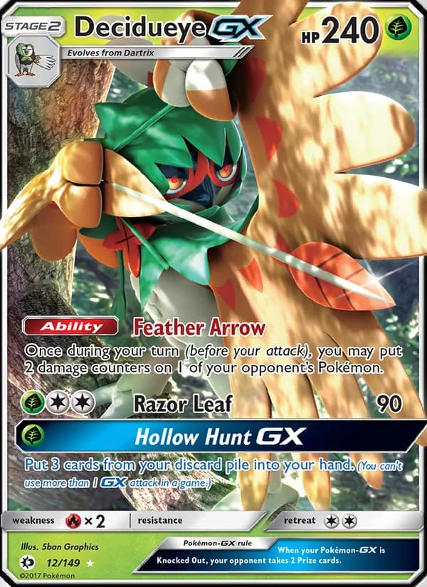 Decidueye GX card in English