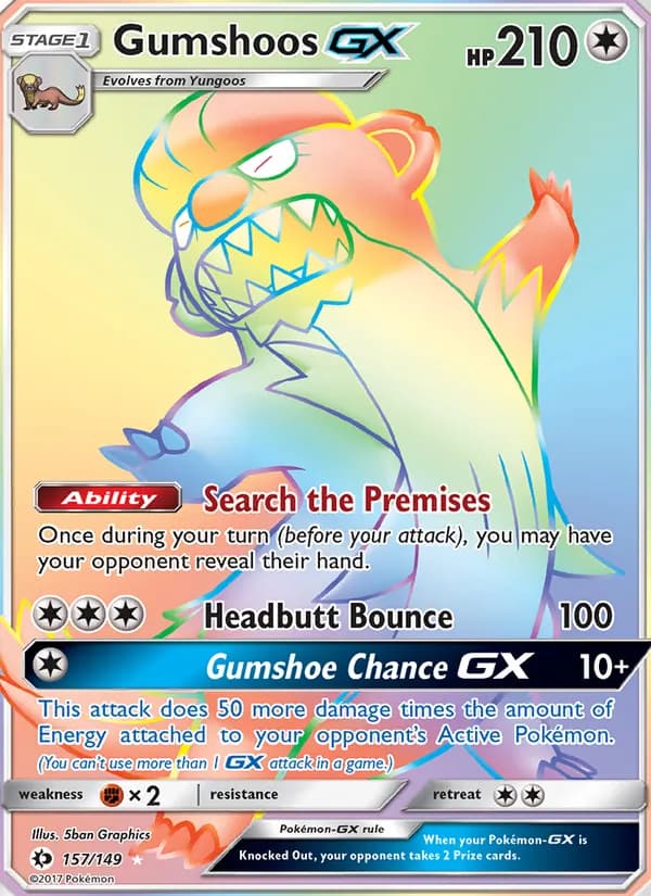 Gumshoos GX card in English