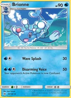Brionne card in English