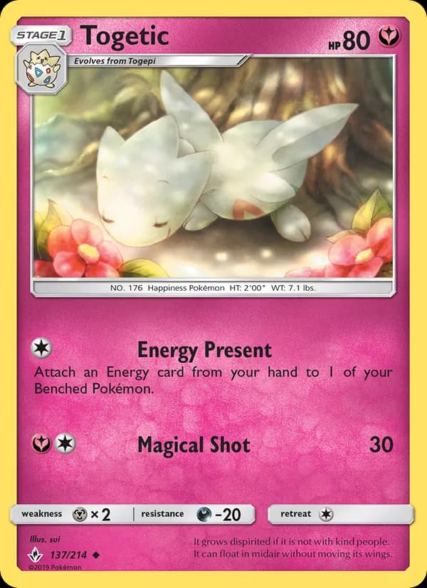 Togetic card in English
