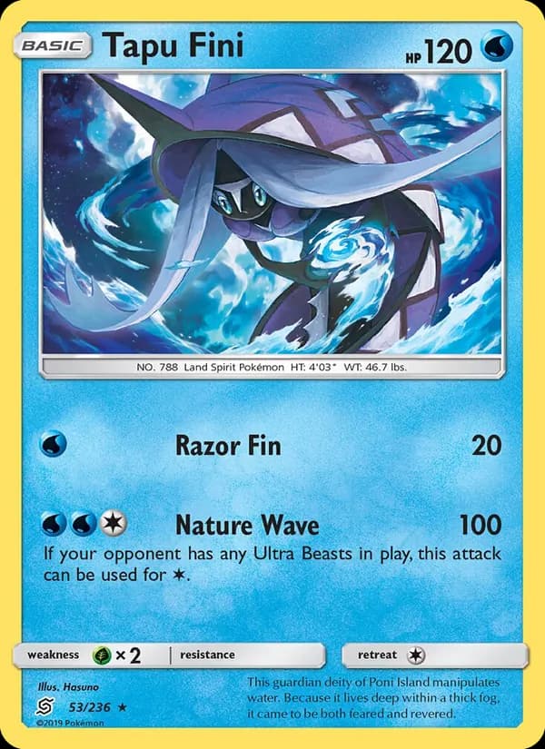 Tapu Fini card in English