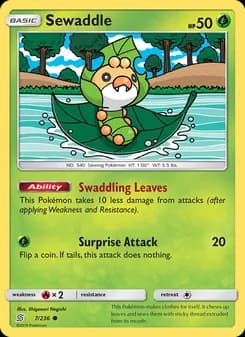 Sewaddle card in English