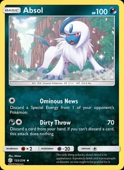 Absol card in English