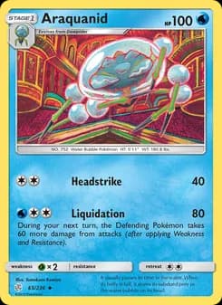 Araquanid card in English