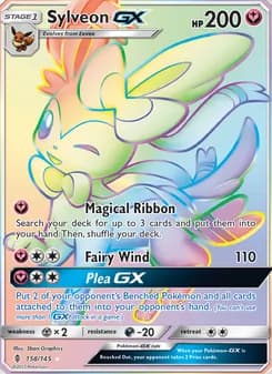 Sylveon GX card in English