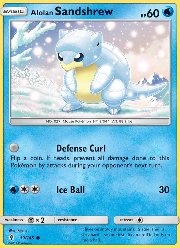 Alolan Sandshrew card in English