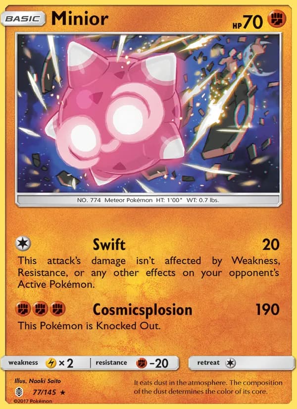 Minior card in English
