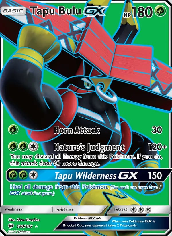 Tapu Bulu GX card in English