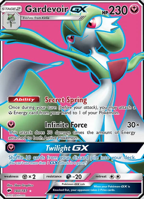 Gardevoir GX card in English