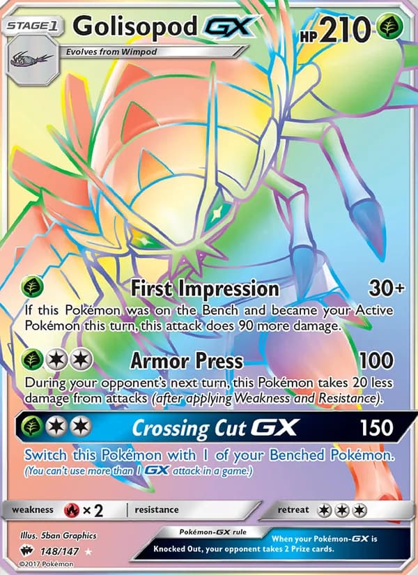 Golisopod GX card in English