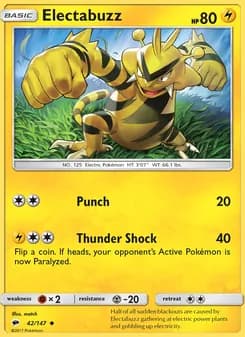 Electabuzz card in English