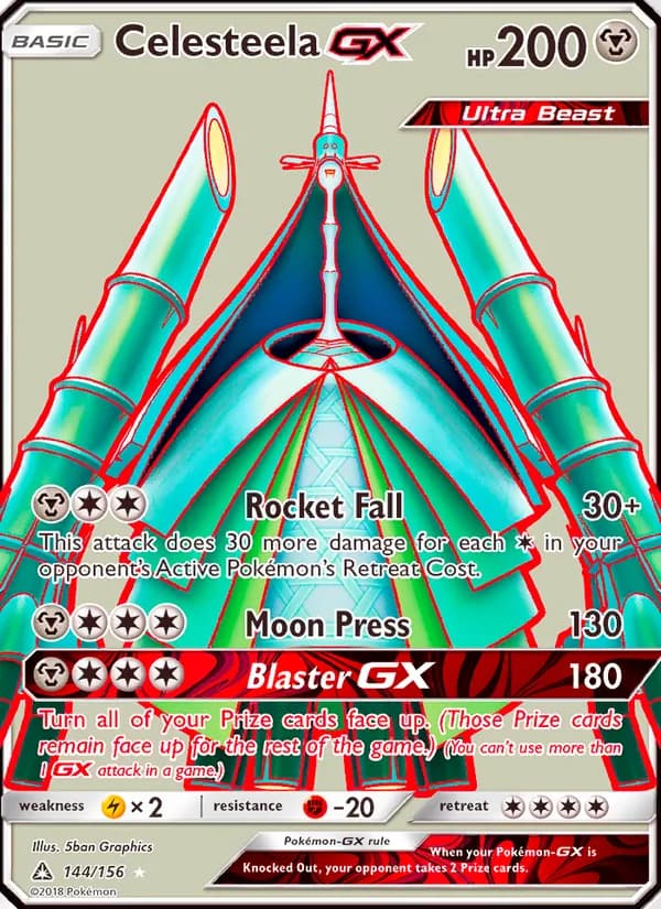 Celesteela GX card in English