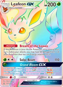 Leafeon GX card in English
