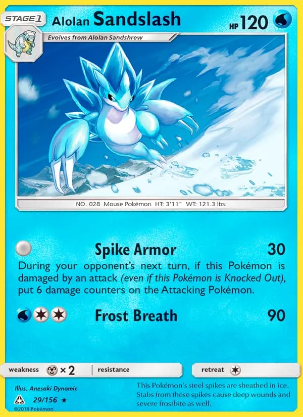 Alolan Sandslash card in English