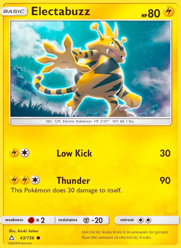 Electabuzz card in English