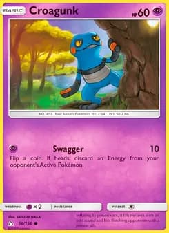 Croagunk card in English