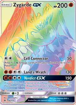 Zygarde GX card in English