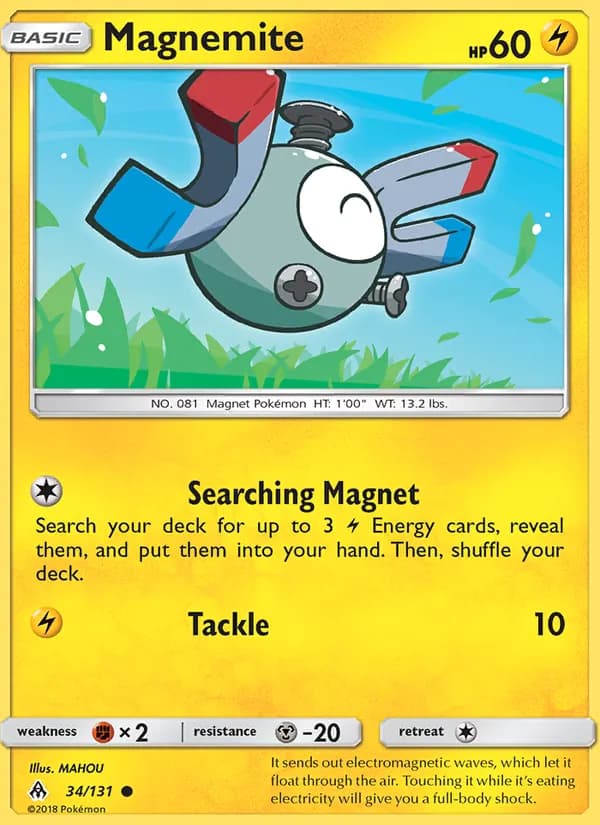 Magnemite card in English