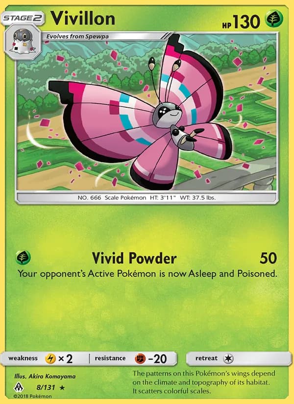 Vivillon card in English