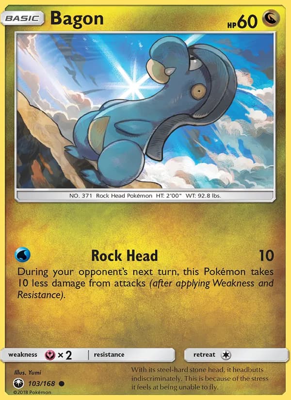 Bagon card in English