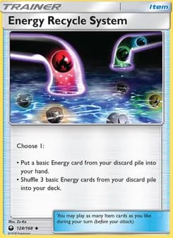 Energy Recycle System card in English