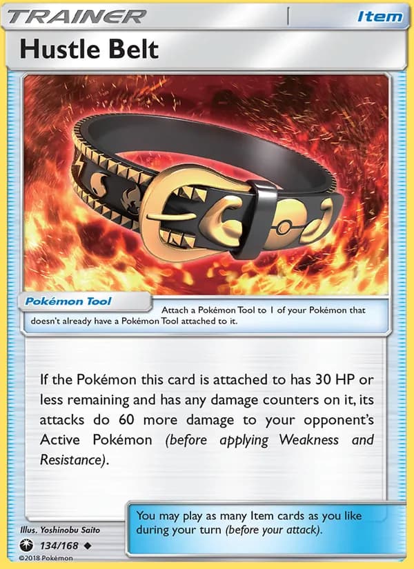 Hustle Belt card in English