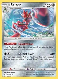 Scizor card in English