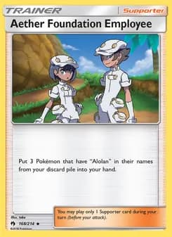 Aether Foundation Employee card in English