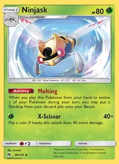 Ninjask card in English