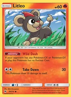 Litleo card in English