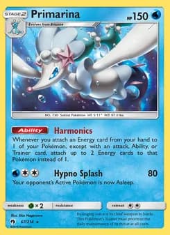 Primarina card in English